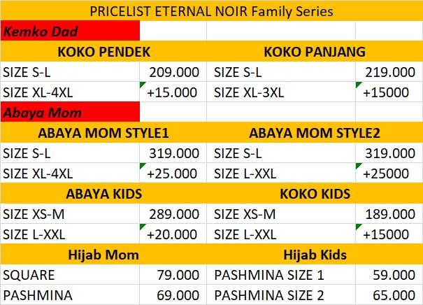 Eternal Noir Family Series